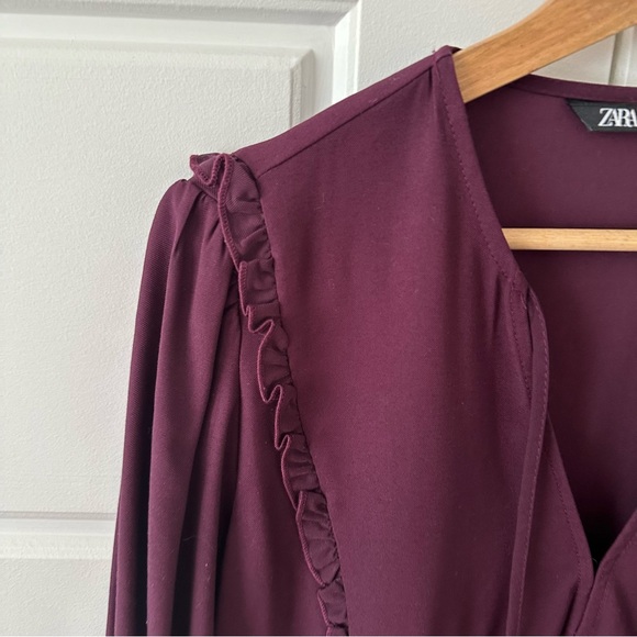 ZARA Pleated Dress (M) - Picture 6 of 12